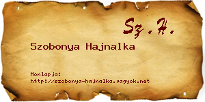 Szobonya Hajnalka névjegykártya